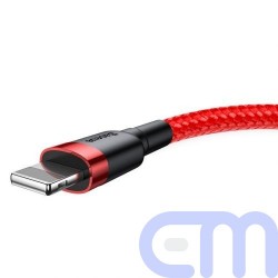 Baseus Lightning Cafule Cable 2.4A 1m Red + Red (CALKLF-B09) 2