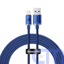 Baseus Lightning Crystal Shine Cable Series Fast Charging Data Cable 2.4A 2m Blue (CAJY000103) 2