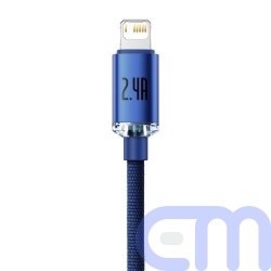 Baseus Lightning Crystal Shine Cable Series Fast Charging Data Cable 2.4A 2m Blue (CAJY000103) 5