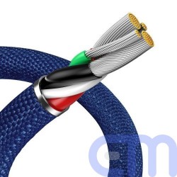 Baseus Lightning Crystal Shine Cable Series Fast Charging Data Cable 2.4A 2m Blue (CAJY000103) 7