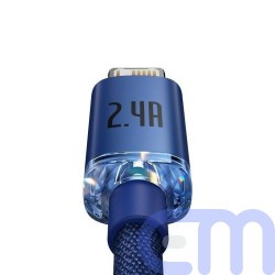 Baseus Lightning Crystal Shine Cable Series Fast Charging Data Cable 2.4A 2m Blue (CAJY000103) 8