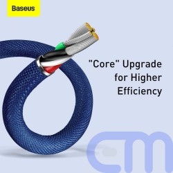 Baseus Lightning Crystal Shine Cable Series Fast Charging Data Cable 2.4A 2m Blue (CAJY000103) 13