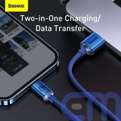 Baseus Lightning Crystal Shine Cable Series Fast Charging Data Cable 2.4A 2m Blue (CAJY000103) 15