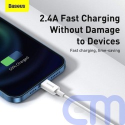 Baseus Lightning Superior Series cable, Fast Charging, Data 2.4A, 0.25m White (CALYS-02) 5