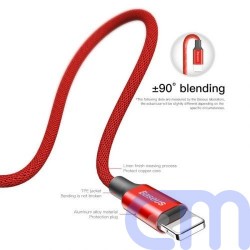 Baseus Lightning Yiven Apple Cable 2A 1.8m Red (CALYW-A09) 5