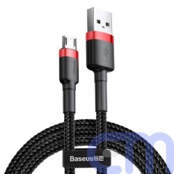 Baseus Micro USB Cafule Cable 1.5A 2m Red + Black (CAMKLF-C91) 2