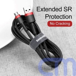 Baseus Micro USB Cafule Cable 1.5A 2m Red + Black (CAMKLF-C91) 6