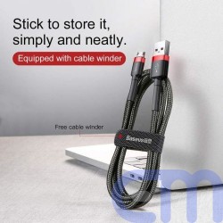 Baseus Micro USB Cafule Cable 1.5A 2m Red + Black (CAMKLF-C91) 7