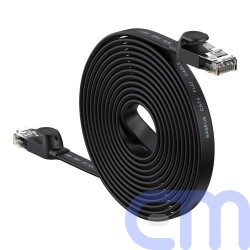 Baseus Network Cable High Speed (CAT6) of RJ45 (flat cable) 1 Gbps, 15m, Black (WKJS000301) 3