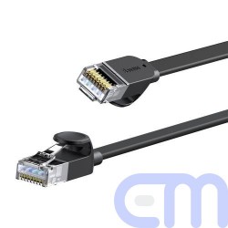 Baseus Network Cable High Speed (CAT6) of RJ45 (flat cable) 1 Gbps, 15m, Black (WKJS000301) 4