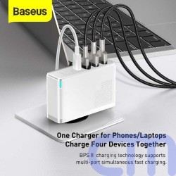 Baseus Travel Charger GaN2 Pro Quick wall charger C+C+U+U, PD 3.0, QC 4.0+, 100W EU White (CCGAN2P-L02) 10