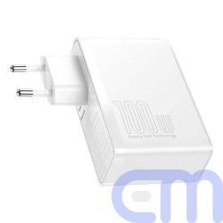 Baseus Travel Charger GaN2 Pro Quick wall charger C+C+U+U, PD 3.0, QC 4.0+, 100W EU White (CCGAN2P-L02) 14