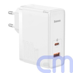 Baseus Travel Charger GaN5 Pro Quick wall charger C+U, PD3.0, QC4.0 +, AFC, 100W EU White (CCGP090202) 4