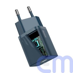 Baseus Travel Charger set Super Si 1C PD Fast charger 20W Blue EU (CCSUP-B03) 8