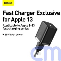 Baseus Travel Charger Super Si 1C Quick Charger 25W EU Black (CCSP020101) 11