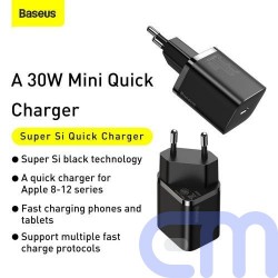 Baseus Travel Charger Super Si 1C Quick Charger PD 30W EU Black (CCSUP-J01) 13