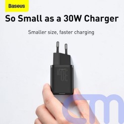 Baseus Travel Charger Super Si 1C Quick Charger PD 30W EU Black (CCSUP-J01) 14