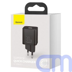 Baseus Travel Charger Super Si 1C Quick Charger PD 30W EU Black (CCSUP-J01) 19