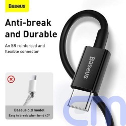 Baseus Type-C - Lightning Superior Series fast charging data cable PD 20W 1m Black (CATLYS-A01) 4