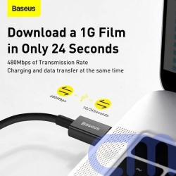 Baseus Type-C - Lightning Superior Series fast charging data cable PD 20W 1m Black (CATLYS-A01) 7