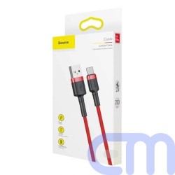 Baseus Type-C Cafule Cable 2A 2m Red + Red (CATKLF-C09) 1