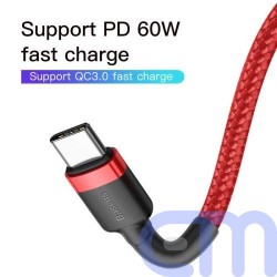 Baseus Type-C Cafule PD2.0 60W flash charging Cable (20V 3A) 2m Red (CATKLF-H09) 11