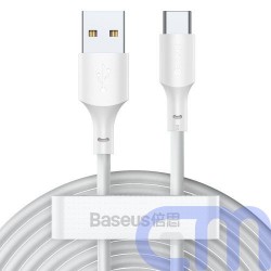 Baseus Type-C Simple Wisdom cable (2pcs/set) 5A 1.5m White (TZCATZJ-02) 2