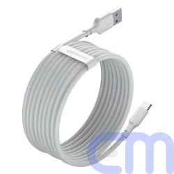 Baseus Type-C Simple Wisdom cable (2pcs/set) 5A 1.5m White (TZCATZJ-02) 15