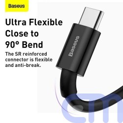 Baseus Type-C Superior series fast charging data cable 66W (11V/6A) 2m Black (CATYS-A01) 5