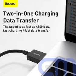 Baseus Type-C Superior series fast charging data cable 66W (11V/6A) 2m Black (CATYS-A01) 7