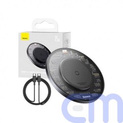 Baseus Wireless Charger BS-W530 PD 15W with Type-C cable PD 24W, 1m, Black (CCJJ050001) 1