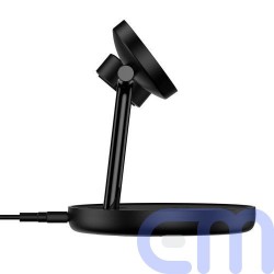 Baseus Wireless Charger Swan stand 3-in-1 Magnetic charger with TypeC cable 15W, 1m Black (WXTE000101) 7