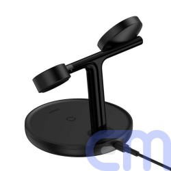 Baseus Wireless Charger Swan stand 3-in-1 Magnetic charger with TypeC cable 15W, 1m Black (WXTE000101) 9