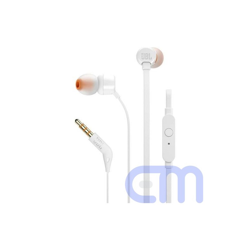 JBL Tune 160 In-Ear Headphones White EU