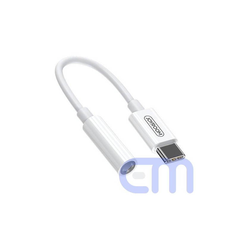 Joyroom Converter Type-C to 3.5mm Mini Jack Cable for Smartphones, White (SH-C1)