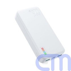 Joyroom Power Bank Dazzling Series with Digita lDisplay C+U+U, PD 22.5W, 20000 mAh with Micro-USB input, White (JR-QP195) 2