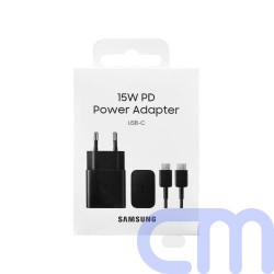 Samsung Travel Charger 15W EP-T1510X with Type-C to Type-C cable (1m) Black EU (EP-T1510XBEGEU) 2