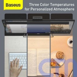 Baseus Home i-wok Series USB Stepless Dimming Screen Hanging Light 5W (Youth) 2800K/4000K/5500K Black (DGIWK-B01) 12