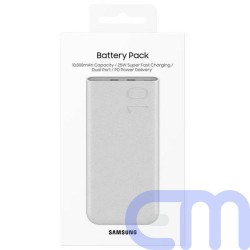 Samsung Power Bank Quick Charge C+C (with Type-C to Type-C cable 0.2m), 25W, 10000 mAh, Beige (EB-P3400XUEGEU) 1