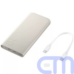 Samsung Power Bank Quick Charge C+C (with Type-C to Type-C cable 0.2m), 25W, 10000 mAh, Beige (EB-P3400XUEGEU) 2