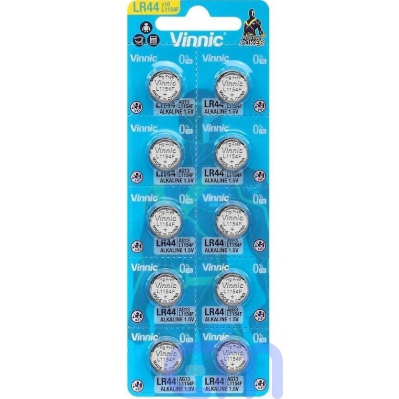 Elementai Vinnic AG13-10BB Blister Pack 10vnt