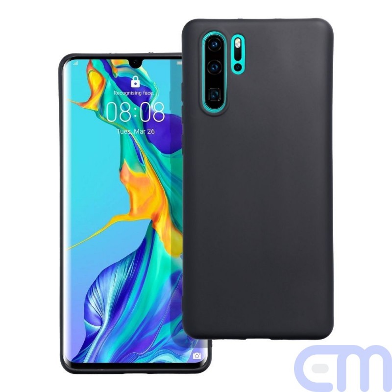 Telefono dėklas  MATT skirtas -  HUAWEI P30 Pro juodas