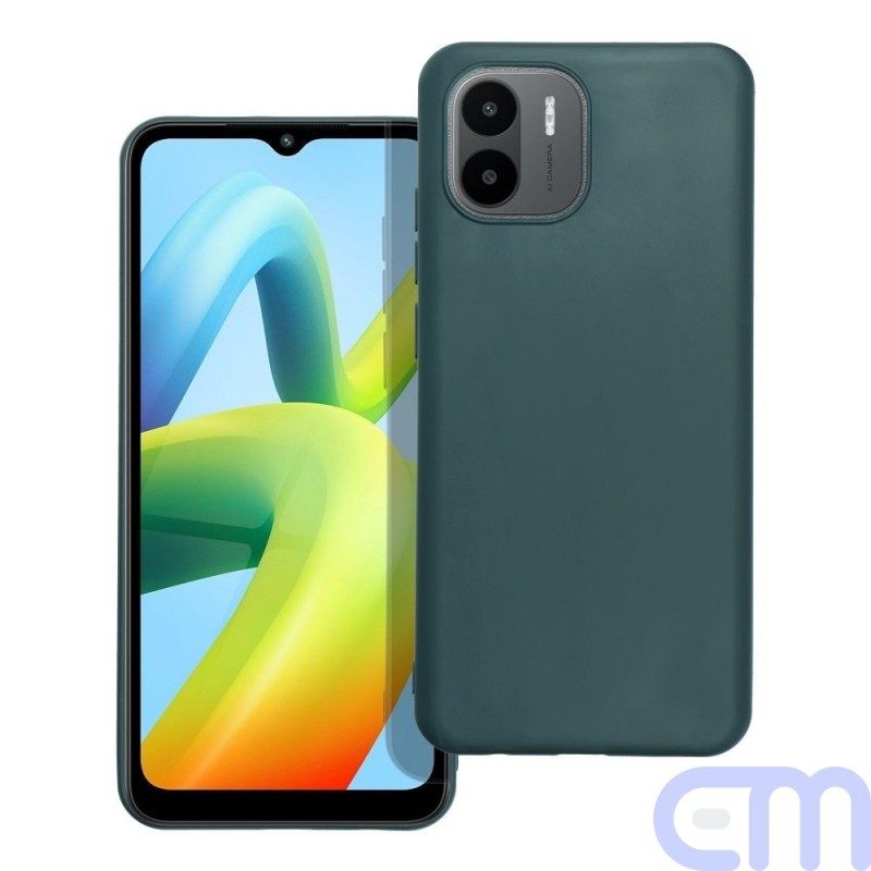 Telefono dėklas MATT skirtas -  XIAOMI Redmi A1 / Redmi A2 tamsiai žalias