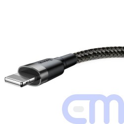 Baseus Lightning Cafule Cable, 2A, 3m Gray/Black (CALKLF-RG1) 2