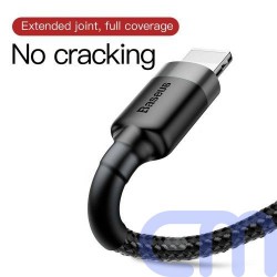 Baseus Lightning Cafule Cable, 2A, 3m Gray/Black (CALKLF-RG1) 4