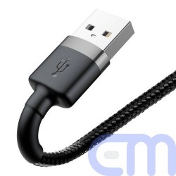 Baseus Lightning Cafule Cable, 2A, 3m Gray/Black (CALKLF-RG1) 12