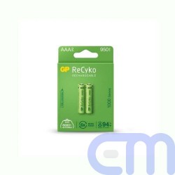 GP Battery (AAA) Rechargeable NIMH R03/AAA, 100AAAHCE-EB2, (2 batteries / blister), 1000 mAh 2