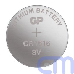 GP Battery (CR1616) Lithium coin, CR1616-7U5 (5 batteries / blister) 3V 3