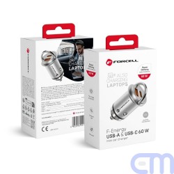 Forcell automobilinis kroviklis 60W USB-A, Type-C 1