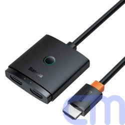 Baseus AirJoy 2-in-1, 4K, 60Hz, Bi-directional HDMI adapter with built-in HDMI male cable (1m), Black (B01331105111-01) 3